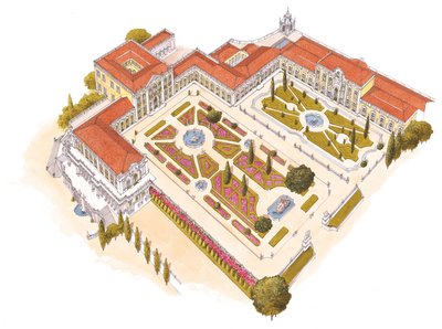 Queluz National Palace, Lisbon, Portugal by Fernando Aznar Cenamor